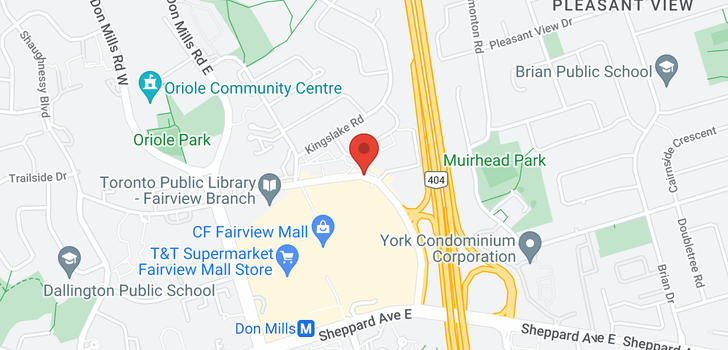 map of #1407 -128 FAIRVIEW MALL DR